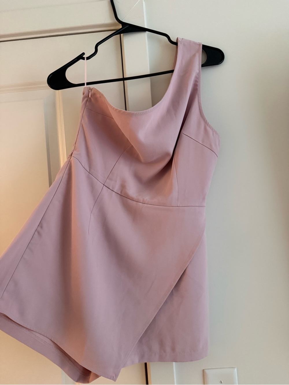 One-Shoulder Dusty Pink Women’s Romper